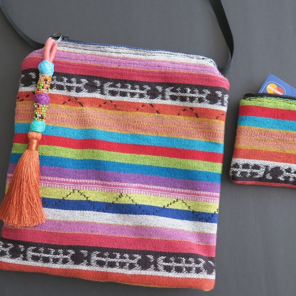 Mini Cross Shoulder bag with matching chain purse - Picture 1 of 2